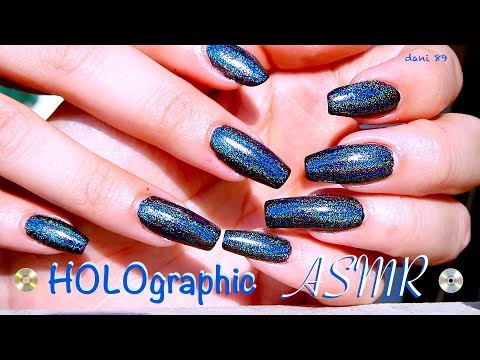 😴 ASMR Test SOUND 🎧 Hand Movements 😍 Do you like it? 💿 My HOLOGRAPHIC nails are so Stylish today 🤩