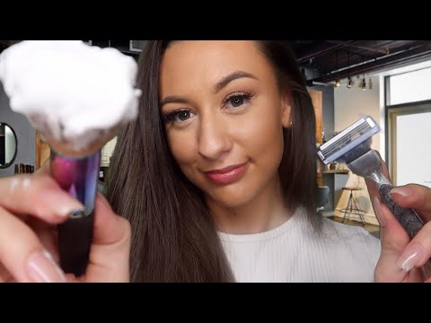 [ASMR] Men's Grooming Service Roleplay ✂️ (Shave, Haircut & Scalp Massage)