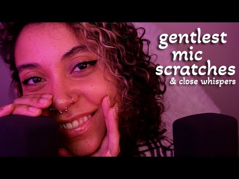 *SLEEP-INDUCING* Close, Delicate Whispers & The Most GENTLE Mic Scratching ~ ASMR