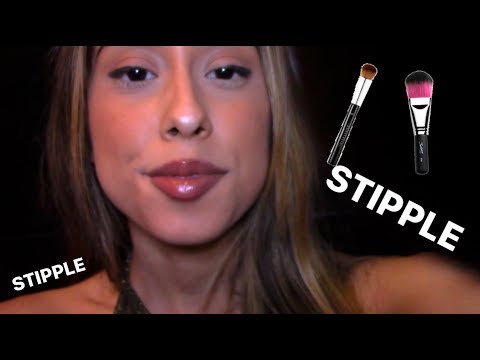 Up Close Face & Mic Brush | Stipple, Tracing,Whisper [ASMR] Personal Attention