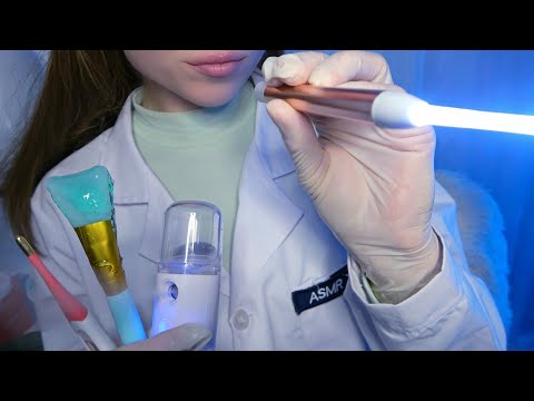 ASMR Detailed Dermatologist Examination (Personal Attention, Skin, Face, Doctor RP)