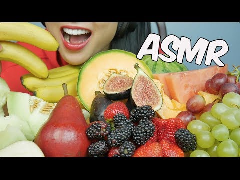ASMR GIANT FRUIT PLATTER (EATING SOUNDS) NO TALKING | SAS-ASMR