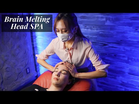 Brain Melting Head SPA in Brain Resort by Japanese Pro (ASMR)
