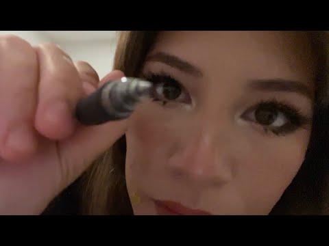 doing your eyebrows with a pen (asmr)