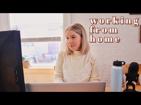 ASMR working from home ~ a relaxing day in my life with typing + mouse clicking
