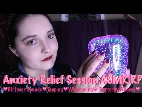 Anxiety Relief Session 💗ASMR Role Play (Diffuser)(Tapping)(Whisper)(Butterfly Fingers)