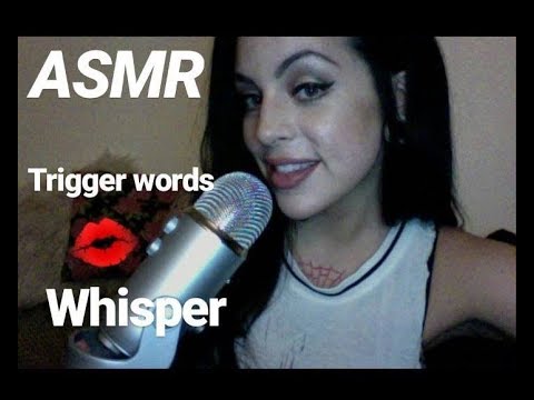 ASMR Trigger words Whisper Relaxing Calming Tingles