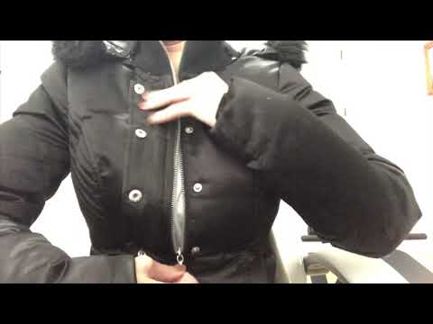 ASMR Jacket Zippers, Buttons, Scratching, Smoothing