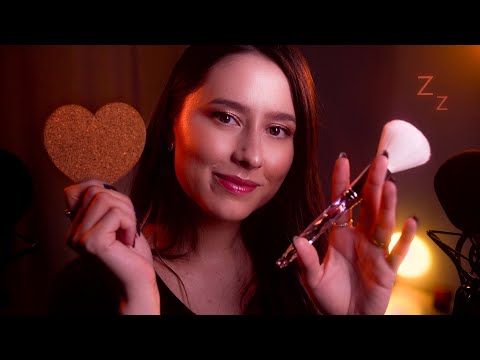 Best ASMR for sleep 💤 visual triggers, camera brushing, mouth sounds, blink slowly, tapping, +