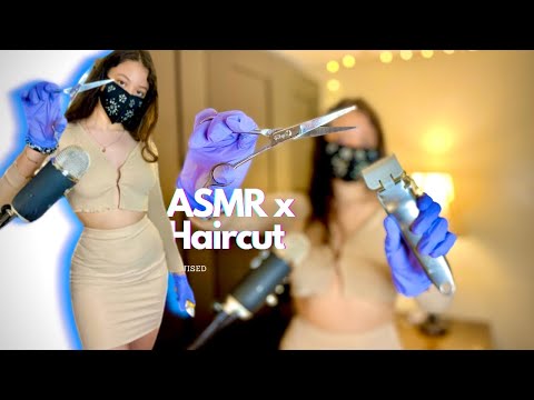 ASMR Roleplay💞Your New Female Barber Gives you a Relaxing Haircut 💇‍♂️ Treatment!💈✂️