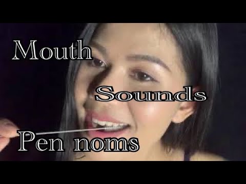 ASMR  MOUTH SOUNDS 👄PenNoms(Eyebrow decoration)