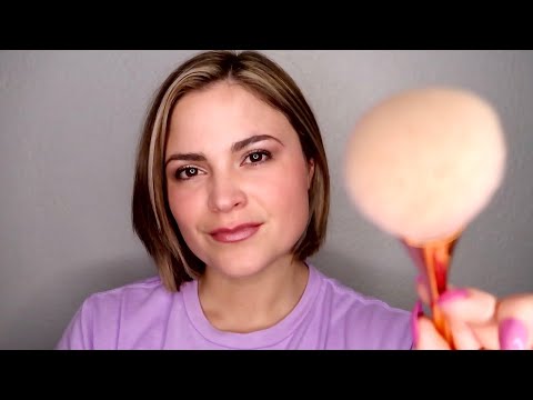 ASMR | Face Brushing For Sleep | Countdown, Face Tracing & X Marks The Spot