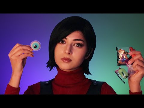 ASMR | 🎃 Sharing Candy with Ada Wong at a HALLOWEEN PARTY  (Personal Attention, Eating Sounds)