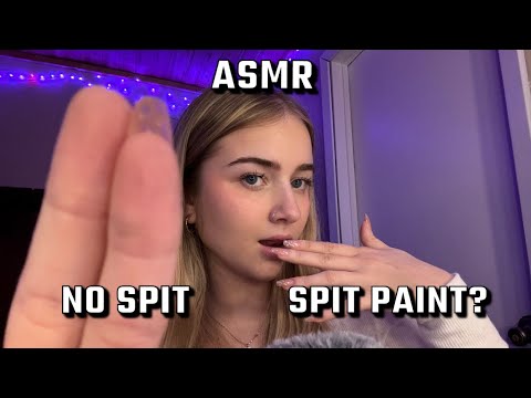 Spit painting you w/ NO SPIT✨extra tingly mouth sounds