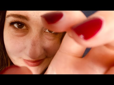 ASMR ✋ In Your Face Hand Movements 🤚 Upclose Whispers 💛 Super Tingly 💛