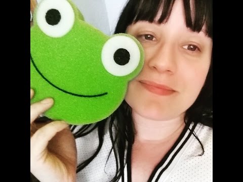 ASMR - RELAX YOU WITH MAGICAL SPONGES  ROLE PLAY - FROG DUCK PIG SPONGES CRINKLY PACKAGING