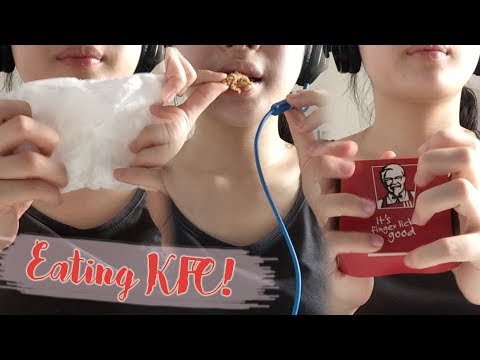 ASMR Eating KFC!🐔 | INTENSE MOUTH SOUNDS + tapping & scratching + tissue scrunching | NO TALKING