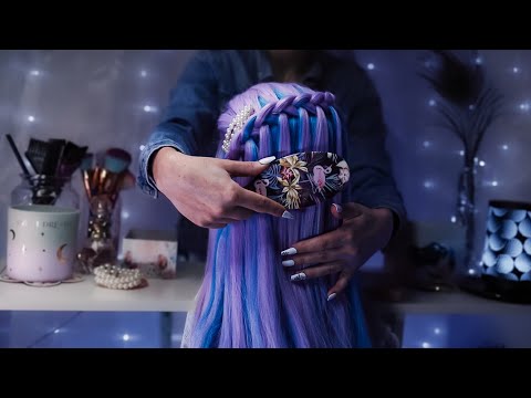 ASMR Hair Extra Relaxing Hair Style   Head masssage, Brushing and more