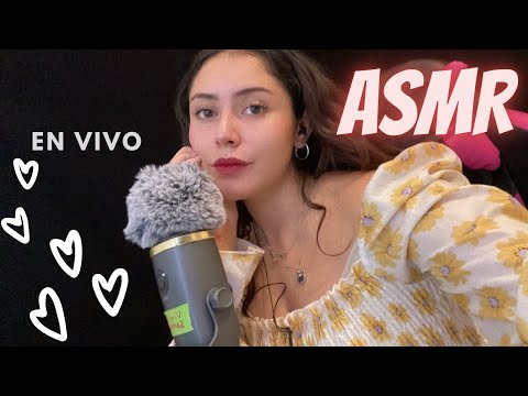 ASMR en español en vivo uwu relájate conmigo antes de dormir!