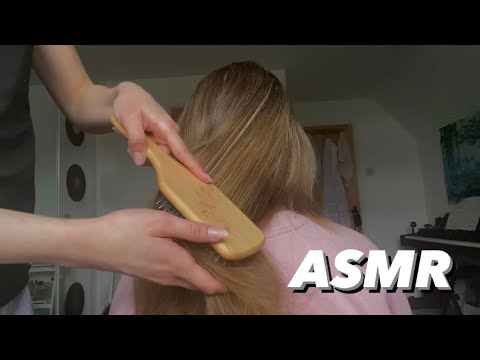 ASMR brushing my sister's hair