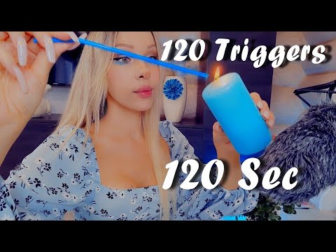 ASMR 120 BLUE Triggers to Sleep in 120 Seconds (Fast & Aggressive) Tapping, Scratching