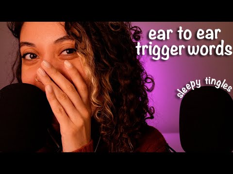 *EAR TO EAR* Sleepy Trigger Words (underrated & overrated trigger words) ~ ASMR #sleepaid