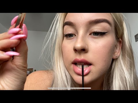 ASMR CLOSE UP Doing Your Eyebrows! (w/ Personal Attention + Spooly Nibbles!)