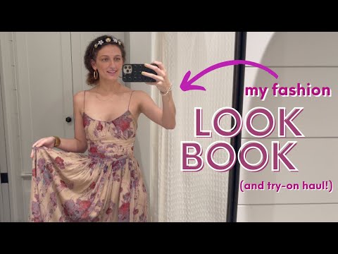 asmr ~ my fashion look-book and try-on haul! (w/ tingly gum chewing voice over) 🎀