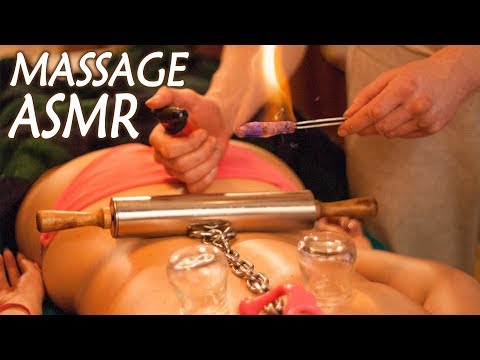 ASMR Full Body Massage with Chain, Rolling pin, Cupping Part 1