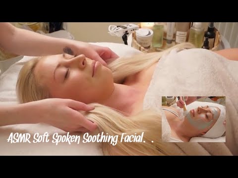 ASMR Soft Spoken Soothing Facial with Face Mask, Ice Globes and Jade Comb on a Hot Summers Night