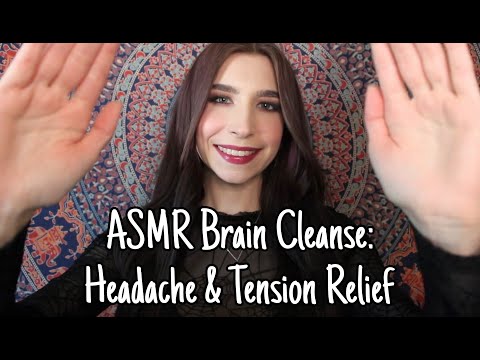 ASMR Brain Cleanse: Headache/Migraine & Tension Relief | Crown & 3rd Eye Cleanse | Reiki Healing