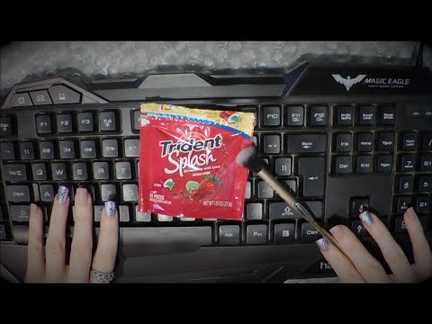 ASMR Gum Chewing | Typing | Inaudible Whisper | For Deep Sleep