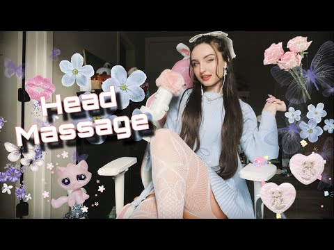 ASMR | Giving You a Head Massage, Floofy Cover Mic Triggers, Fast Tingles Guaranteed 🩵