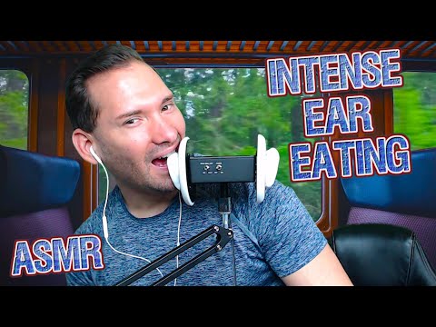 ASMR - Intense Ear Eating On A Train