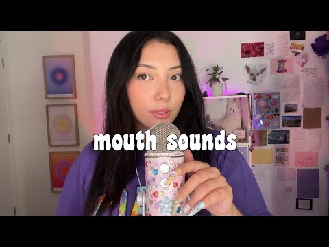 ASMR Upclose Mouth Sounds, Nail Tapping, Hand Movements, and Tongue Clicking