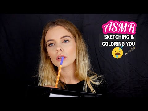 ASMR Sketching & Coloring You RP - Soft Speaking