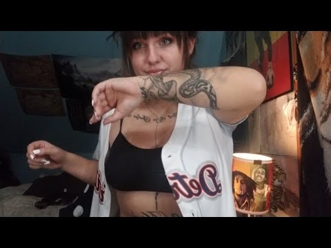 ASMR- My Tattoos! (Tracing & Whispering W Microphone)