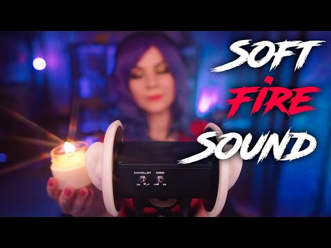 ASMR Soft Fire Sounds 💎 Cracking Candle, Ear to Ear, No Talking