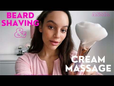 ASMR - shaving and giving you a CREAM massage 💗