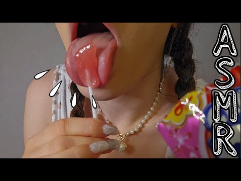 ASMR° chupa chups crazy dips | drooly lollipop licking | pop rocks