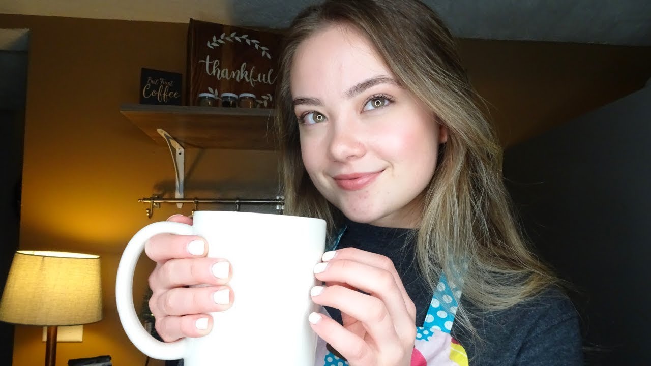 ASMR TINGLE COFFEE SHOP BARISTA ROLE PLAY! ☕️🍩 Espresso Making Sounds, Crinkles, Tapping...