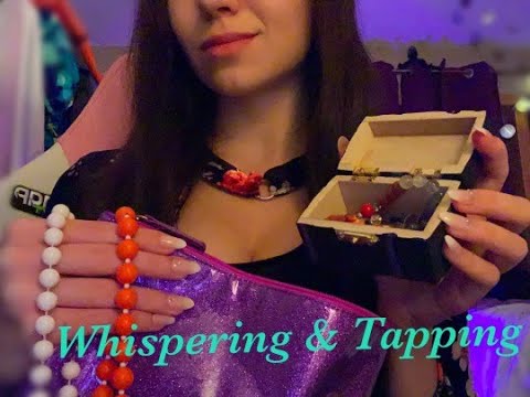 ASMR | calm whispering and sound assortment (tapping, scratching, drawing)