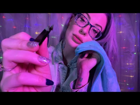 ASMR Tingly Bubble 🫧 Mask with Eyebrow Plucking for Pampering and SLEEP