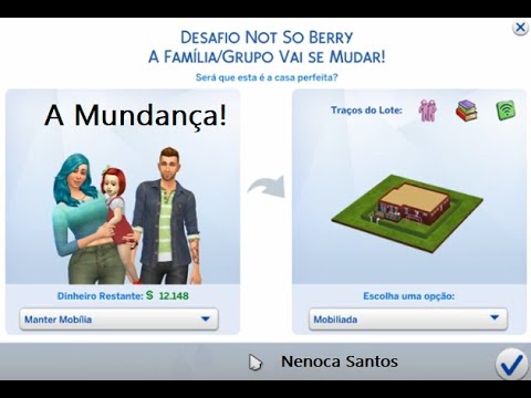 The Sims 4 Desafio Not So Berry | Mudança para a nova casa! #EP27 🌈🏡😊
