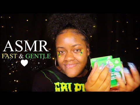 ASMR | FAST & GENTLE TAPPING TRIGGERS + TRACING✨💚