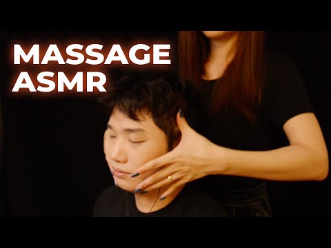 ASMR Realistic Head Massage and Ear Cleaning (No Talking)