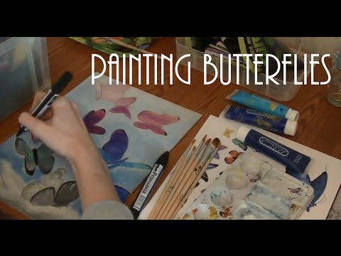 Painting Butterflies Part 1 ~ASMR~
