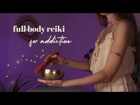 ASMR REIKI full body scan for addiction | soothing your nervous system | hand movements, healing