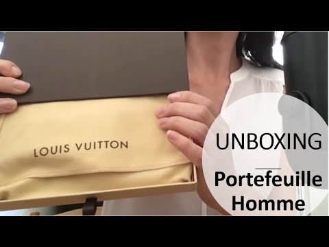 { ASMR Luxe } Unboxing Portefeuille de luxe Homme * Brazza Vuitton