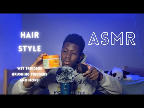 ASMR The Most Relaxing Hairstyle with Wet Triggers and Brushing Tingles #asmr